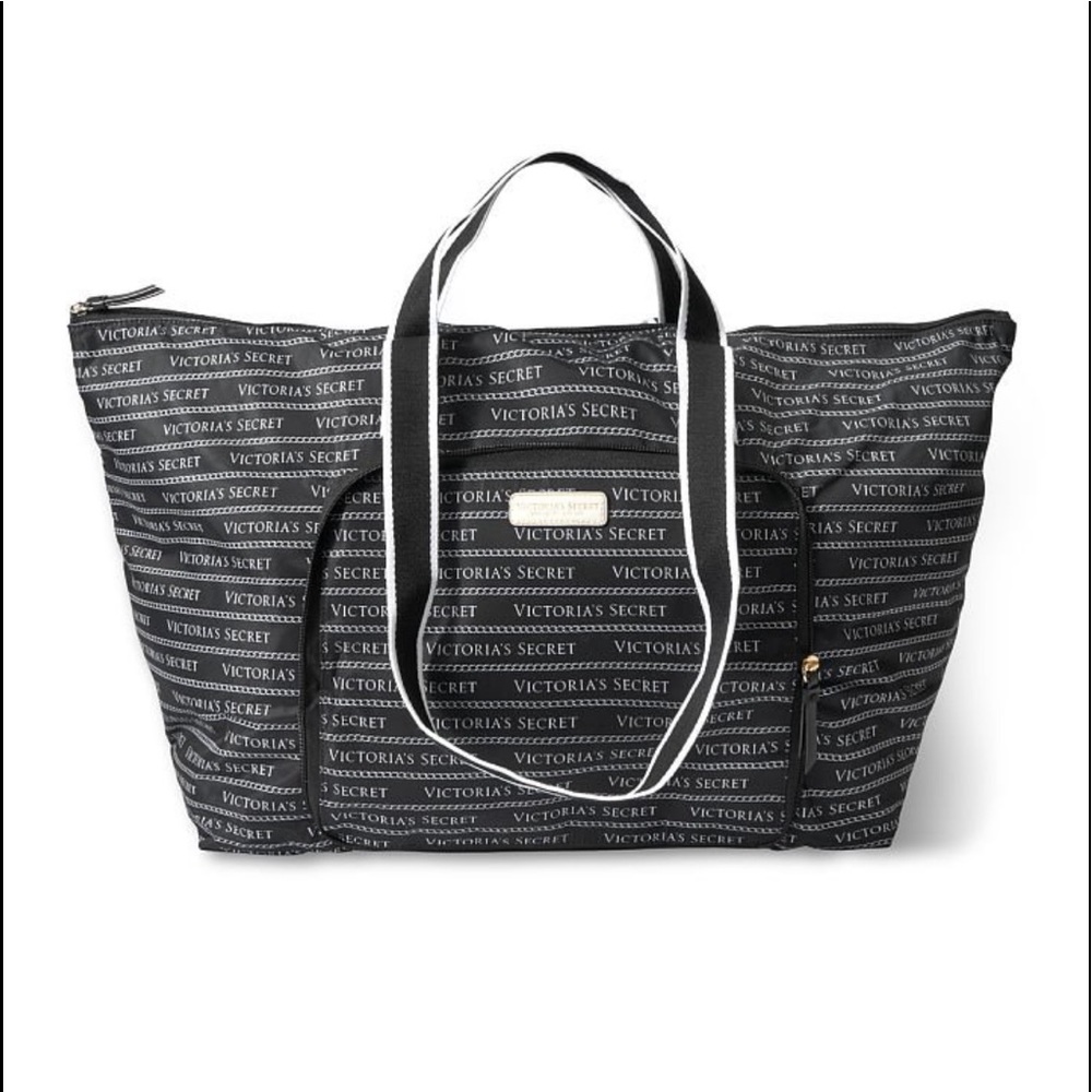 Victorias Secret Packable Foldable Tote Travel Overnight Shopping Flight Luggage